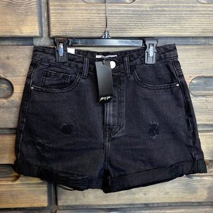 Distress With The Bull Denim Shorts
